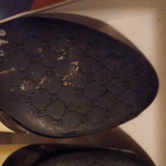 Franco Sarto Women's Crash Black/White Leather Peep Toe Slip On Pumps - Sz 8.5M - Picture 8 of 12